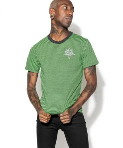 ACDC BCC Goat - Green Striped Tee Mens