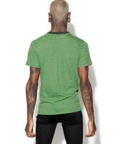 ACDC BCC Goat - Green Striped Tee Mens