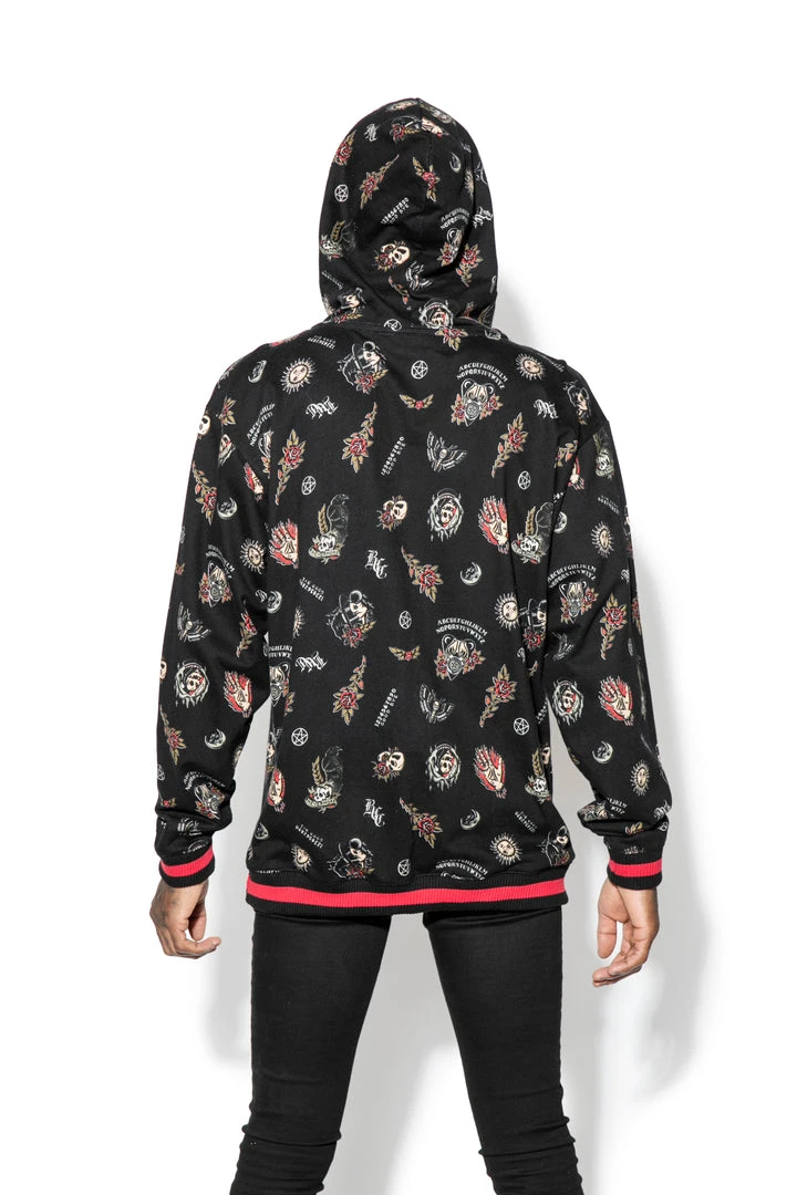 ACDC Ouija Flash - Color Block Hooded Pullover Mens 4 ACDC Ouija Flash - Color Block Hooded Pullover Mens