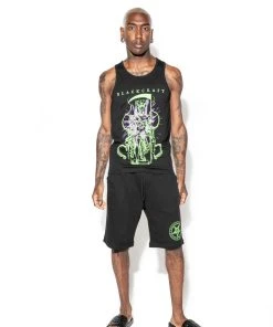 Blackcraft Cult Demon Throne Sweat Shorts