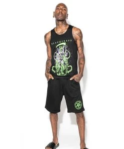 Blackcraft Cult Demon Throne Sweat Shorts