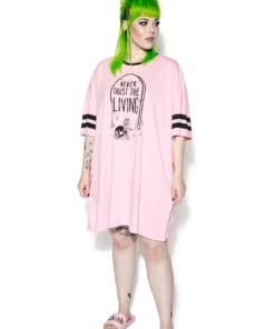 ACDC Pink Never Trust The Living - Dorm Shirt 9 ACDC Pink Never Trust The Living - Dorm Shirt