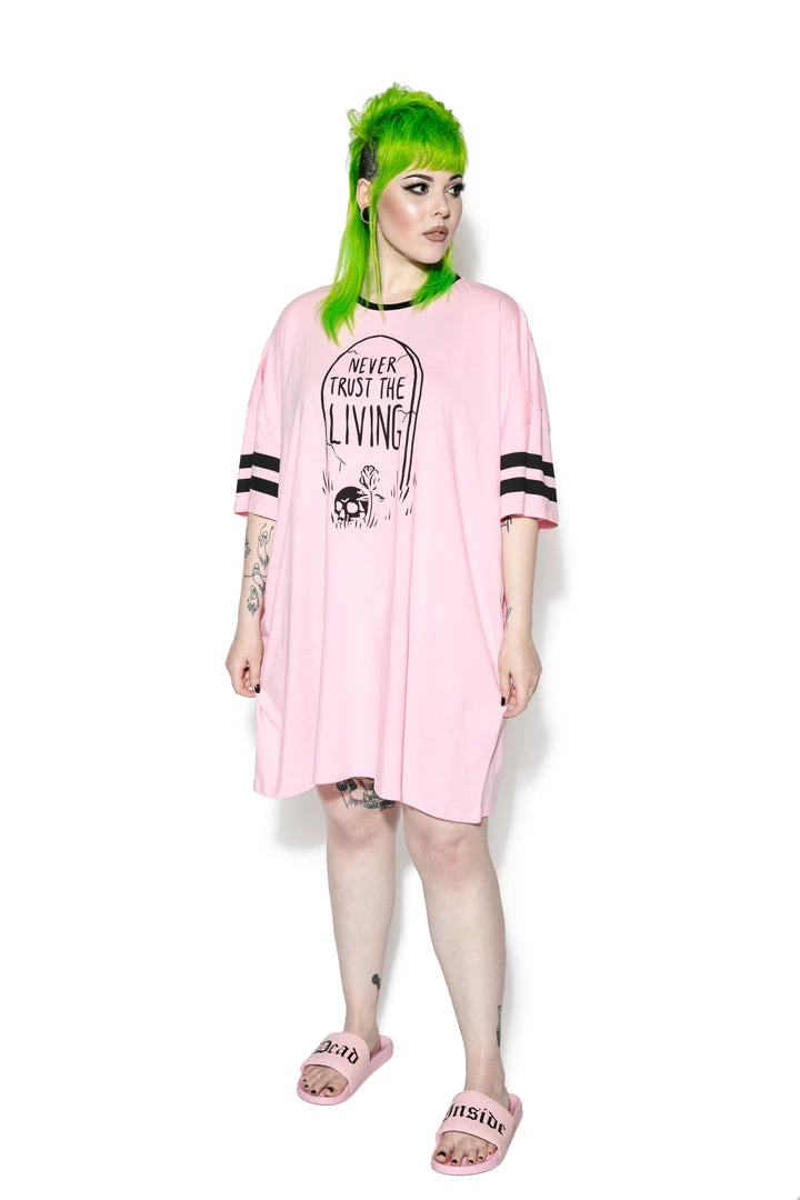 ACDC Pink Never Trust The Living - Dorm Shirt 5 ACDC Pink Never Trust The Living - Dorm Shirt