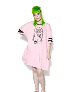 ACDC Pink Never Trust The Living - Dorm Shirt 10 ACDC Pink Never Trust The Living - Dorm Shirt