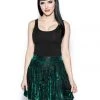 ACDC Green Baroque - Velvet Skirt