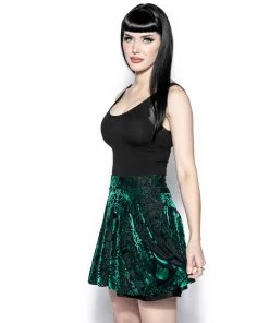 ACDC Green Baroque - Velvet Skirt 12 ACDC Green Baroque - Velvet Skirt