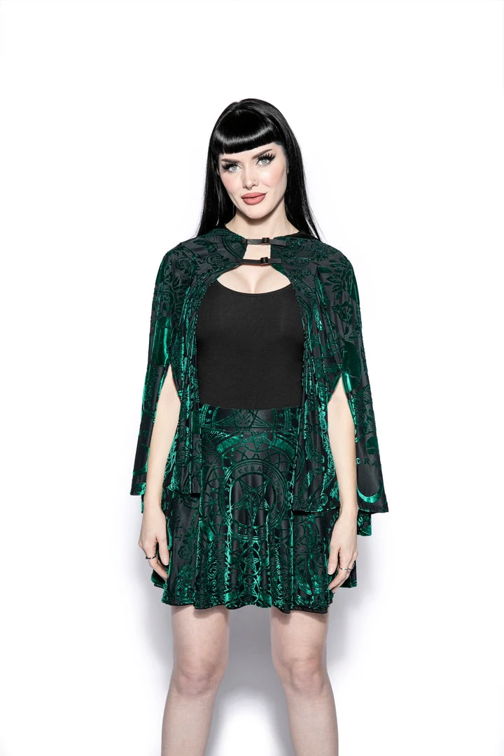 ACDC Green Baroque - Velvet Skirt 7 ACDC Green Baroque - Velvet Skirt