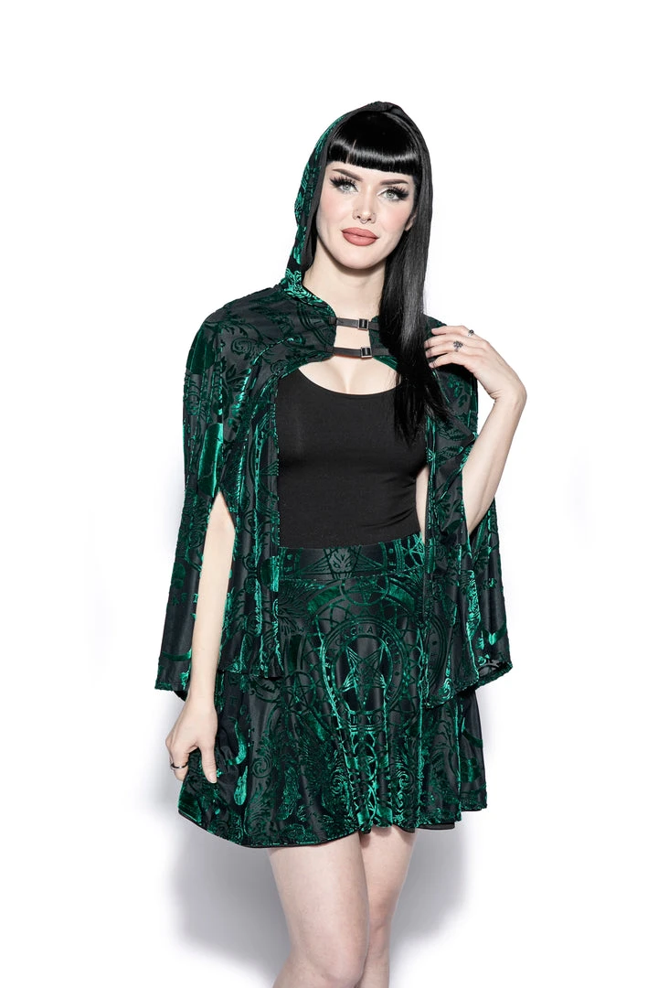 ACDC Green Baroque - Velvet Skirt 8 ACDC Green Baroque - Velvet Skirt