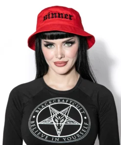 Reach Accessories Sinner - Red Bucket Hat