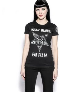 Blackcraft Cult Womens Wear Black Eat Pizza - Women's Tee