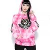 Blackcraft Cult Frickin' Bats - Pink Tie Dye Hooded Pullover Mens 1 Blackcraft Cult Frickin' Bats - Pink Tie Dye Hooded Pullover Mens