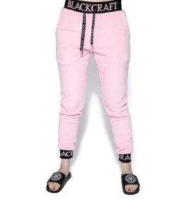 ACDC Womens Pink Staple - Women's Sherpa Joggers