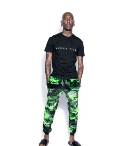 ACDC Green Lightning Dye - Unisex Cozy Joggers 10 ACDC Green Lightning Dye - Unisex Cozy Joggers