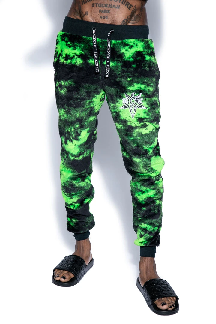 ACDC Green Lightning Dye - Unisex Cozy Joggers 3 ACDC Green Lightning Dye - Unisex Cozy Joggers