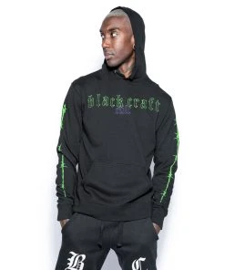 Blackcraft Cult Snake Skull - Hooded Pullover Sweater Mens