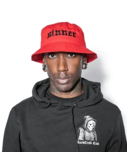 Reach Accessories Sinner - Red Bucket Hat