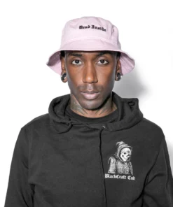 Reach Accessories Dead Inside - Pink Bucket Hat