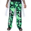 ACDC Mens Green Lightning Dye - Unisex Lounge Pant