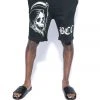 Blackcraft Cult Mens Reaper Head - Sweat Shorts