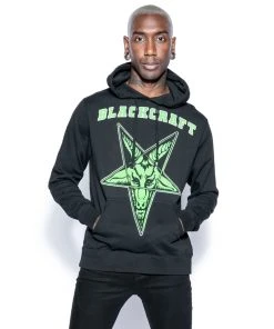 Blackcraft Cult Cult 666 - Green Hooded Pullover Sweater Mens