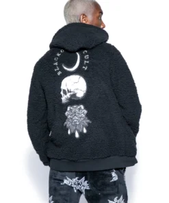 ACDC Spirits Of The Dead - Unisex Sherpa Zip Up Hoodie Womens