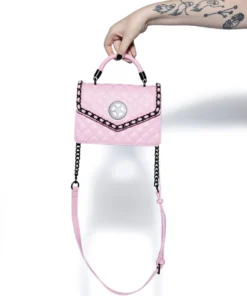 IDS Believe In Yourself Pink Quilt - Mini Top Handle Bags / Wallets