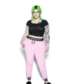 ACDC Womens Pink Staple - Women's Sherpa Joggers