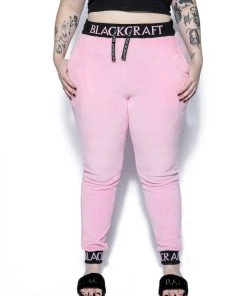 ACDC Womens Pink Staple - Women's Sherpa Joggers