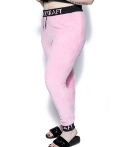 ACDC Womens Pink Staple - Women's Sherpa Joggers