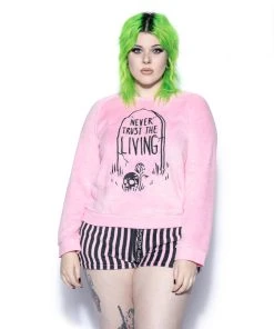 ACDC Womens Pink Never Trust The Living - Women's Pajama Set