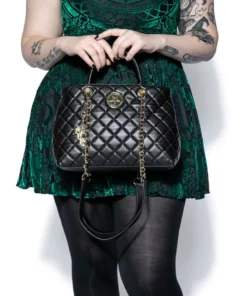 IDS Bags / Wallets Believe In Yourself - Black Quilted Satchel