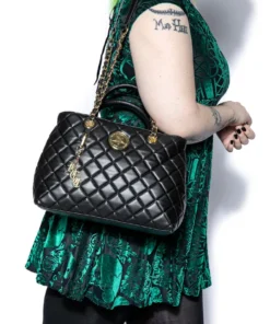 IDS Bags / Wallets Believe In Yourself - Black Quilted Satchel