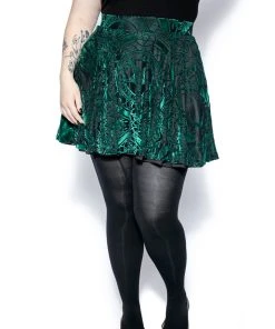 ACDC Green Baroque - Velvet Skirt 16 ACDC Green Baroque - Velvet Skirt