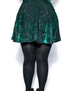 ACDC Green Baroque - Velvet Skirt 17 ACDC Green Baroque - Velvet Skirt