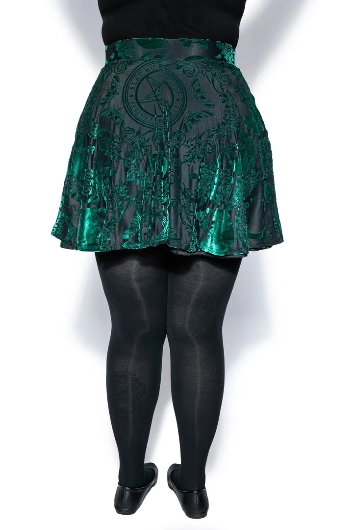 ACDC Green Baroque - Velvet Skirt 10 ACDC Green Baroque - Velvet Skirt