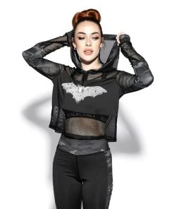Blackcraft Cult Womens Batcraft - Mesh Active Pullover 12 Blackcraft Cult Womens Batcraft - Mesh Active Pullover