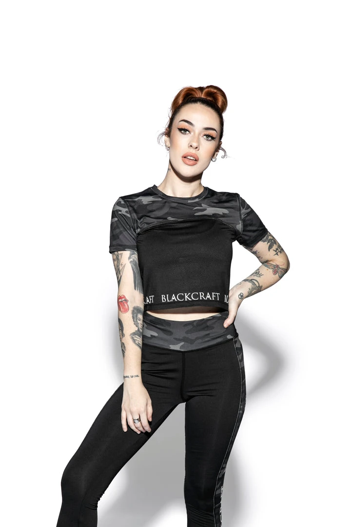 Blackcraft Cult Believe In Yourself Camo - Active Crop Top Womens 3 Blackcraft Cult Believe In Yourself Camo - Active Crop Top Womens