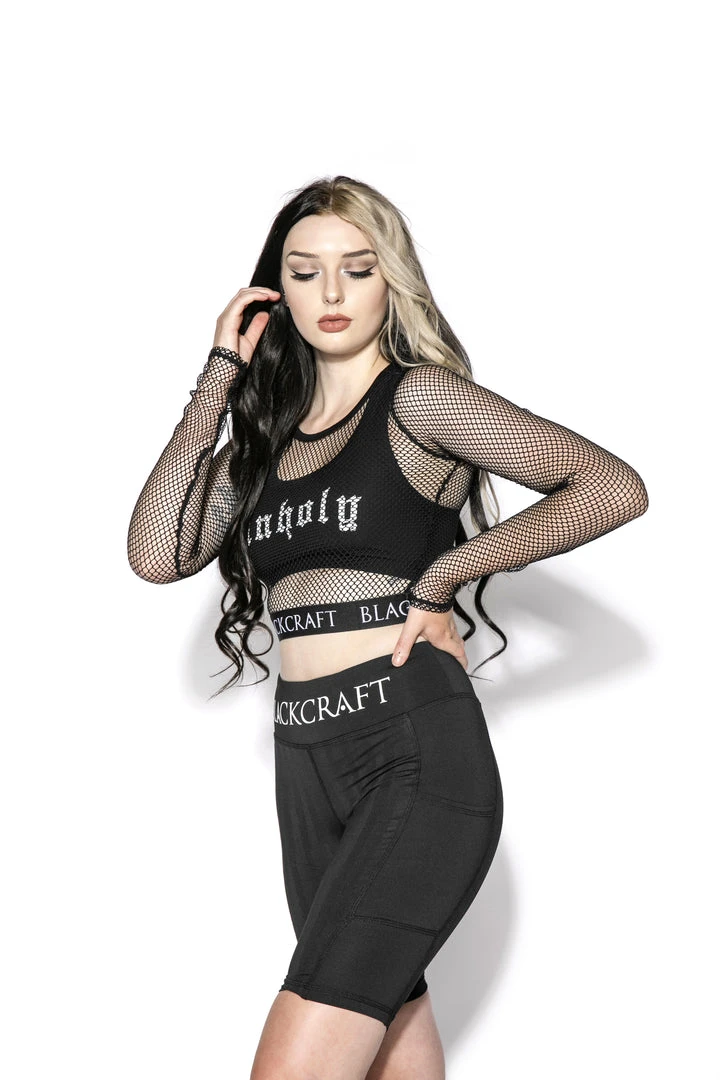 ACDC Womens Blackcraft - Women's Fishnet Long Sleeve Crop 5 ACDC Womens Blackcraft - Women's Fishnet Long Sleeve Crop