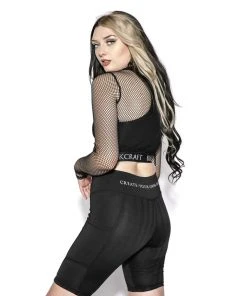 ACDC Womens Blackcraft - Women's Fishnet Long Sleeve Crop 9 ACDC Womens Blackcraft - Women's Fishnet Long Sleeve Crop
