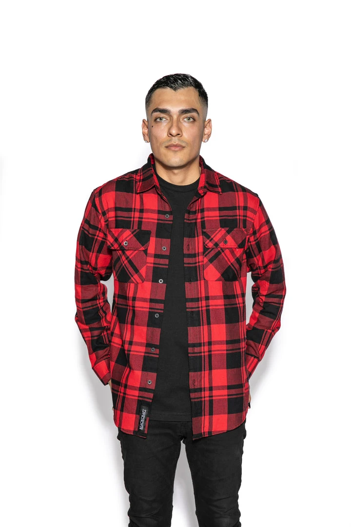 Blackcraft Cult Mens Triple Moon - Flannel 4 Blackcraft Cult Mens Triple Moon - Flannel