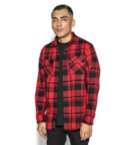 Blackcraft Cult Mens Triple Moon - Flannel 7 Blackcraft Cult Mens Triple Moon - Flannel