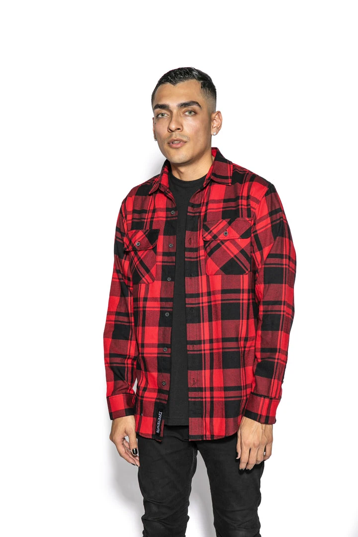 Blackcraft Cult Mens Triple Moon - Flannel 5 Blackcraft Cult Mens Triple Moon - Flannel