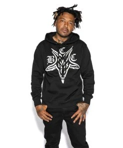 Blackcraft Cult BCC Goat - Hooded Pullover Sweater Mens