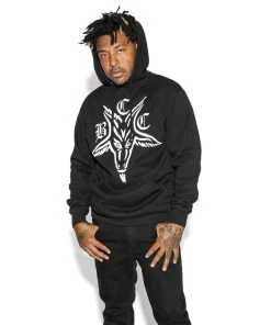 Blackcraft Cult BCC Goat - Hooded Pullover Sweater Mens