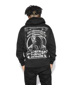 Blackcraft Cult Ouija Cat - Hooded Pullover Sweater Mens