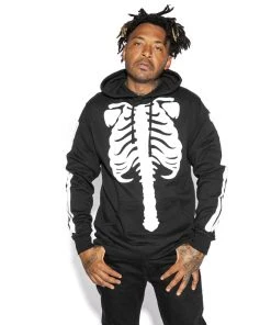 Blackcraft Cult Skeleton - Hooded Pullover Sweater Mens