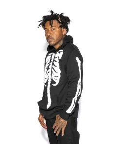 Blackcraft Cult Skeleton - Hooded Pullover Sweater Mens