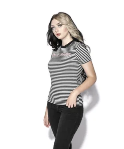 ACDC Dead Inside - Striped Women's Tee Womens