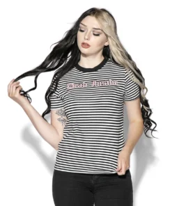 ACDC Dead Inside - Striped Women's Tee Womens