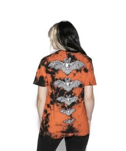 Blackcraft Cult Mens Release The Bats - Orange Lightning Dye